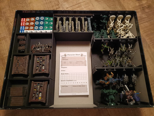 HeroQuest organizer - bakjes voor al je figuren en andere toebehoren